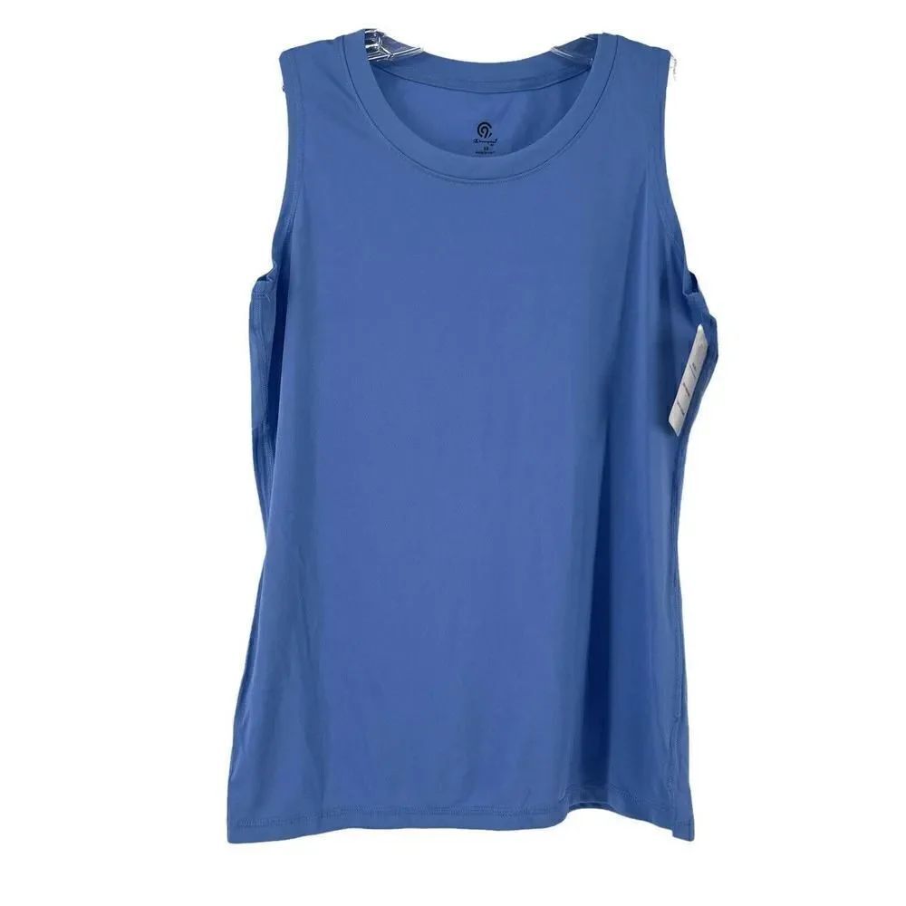 Champion c9 Tank Top Duo Dry Blue Size XS Breathable Flat Seams Athletic Top Tee